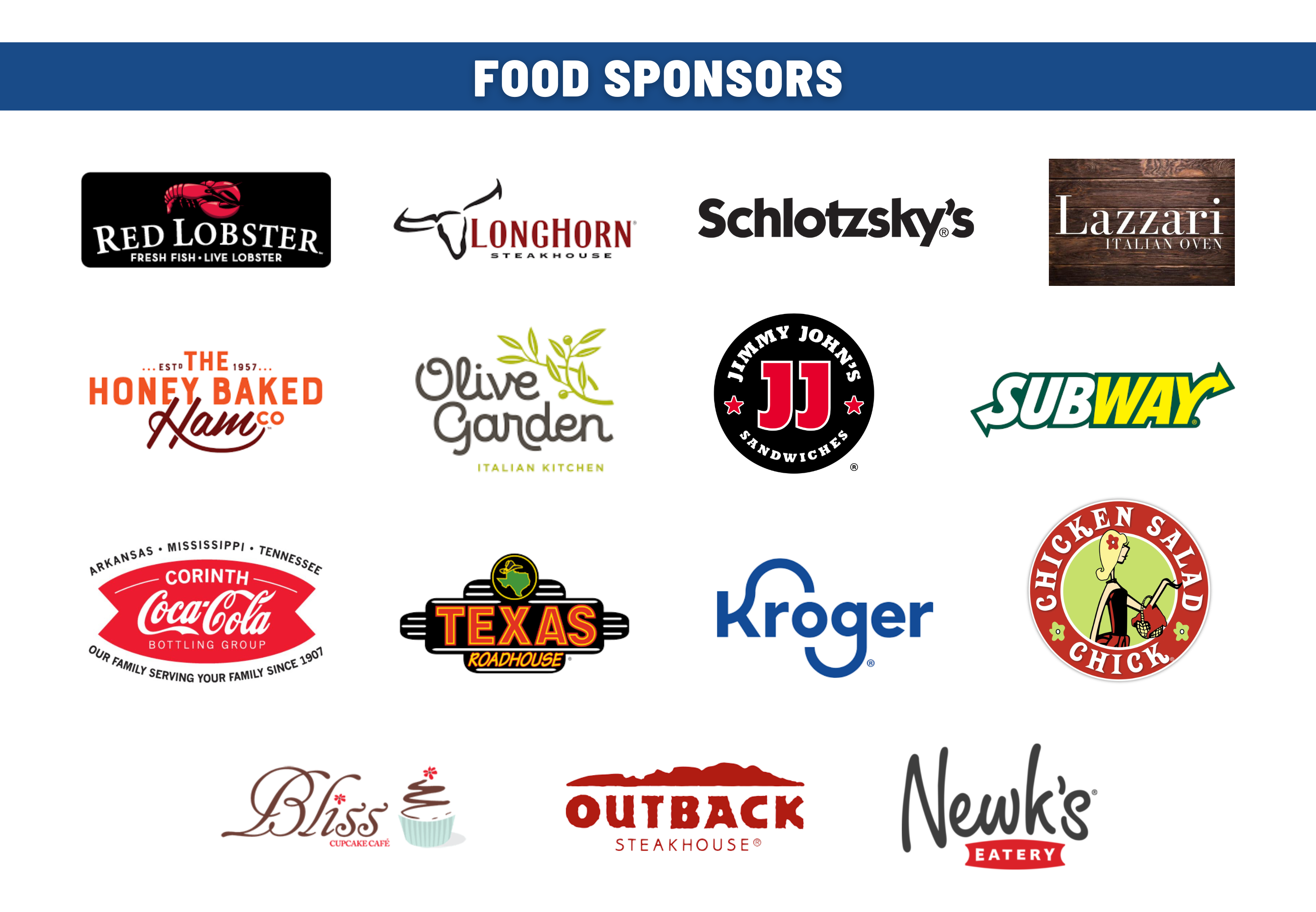 Empty Bowls 2023 Food Sponsors