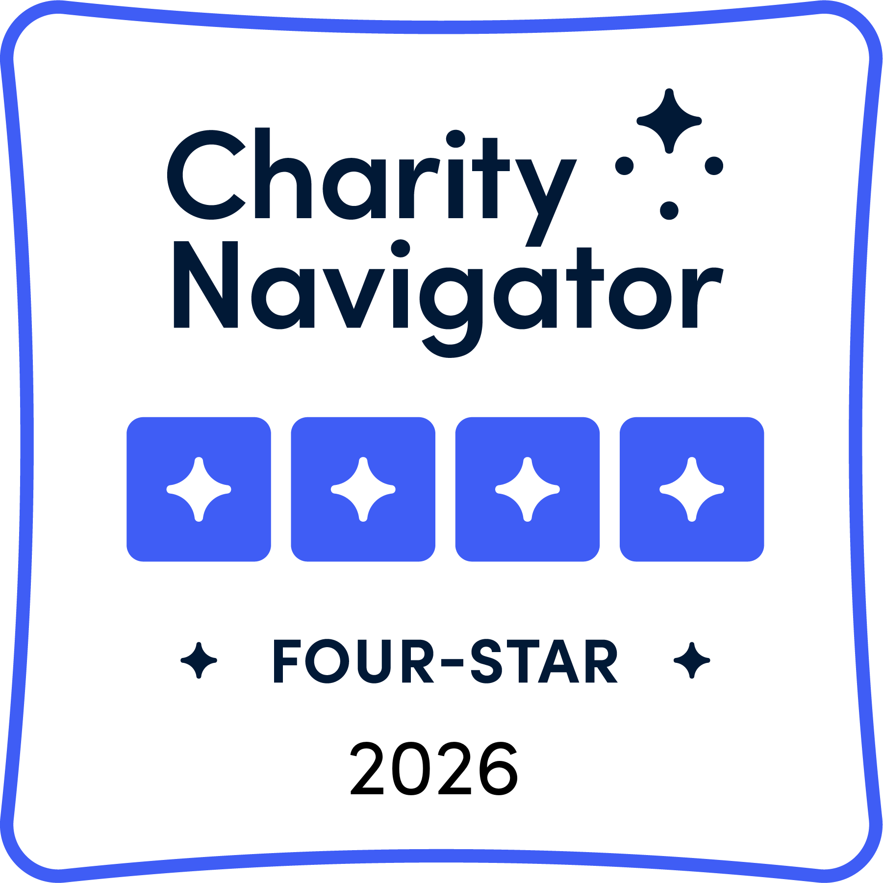 Charity Navigator 4 star rating