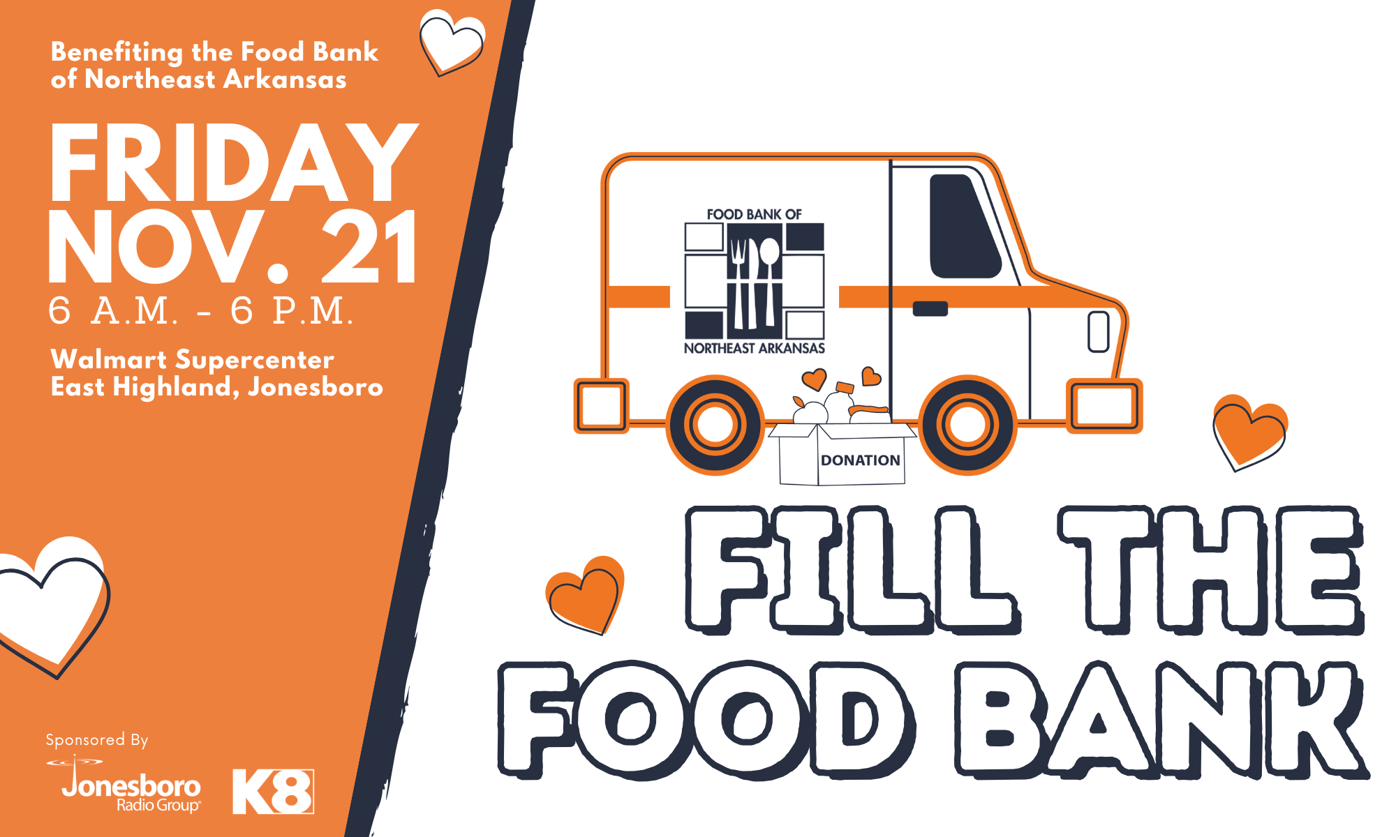 Fill the Food Bank Friday November 21 