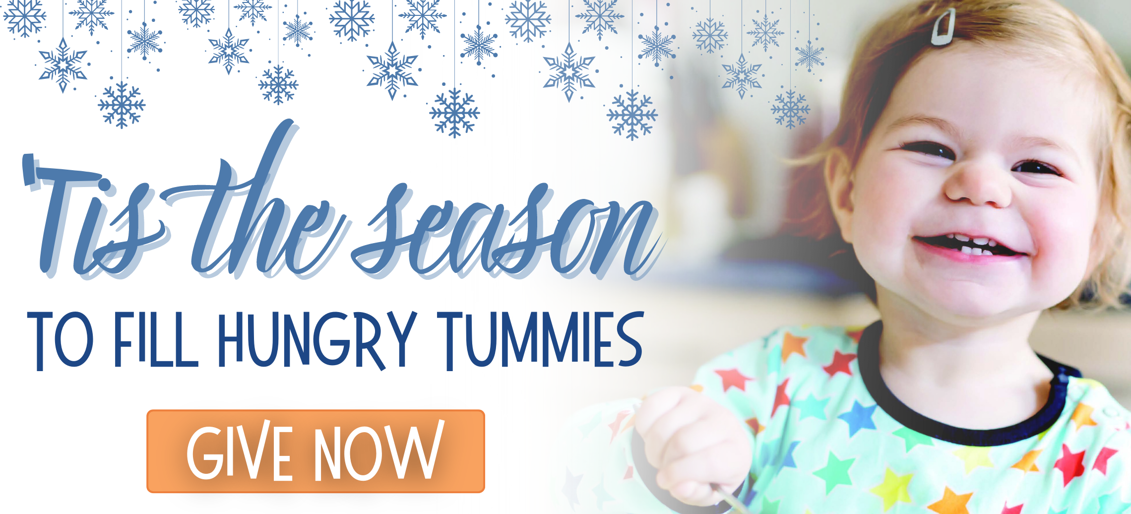 Tis the season to fill hungry tummies. Give today.
